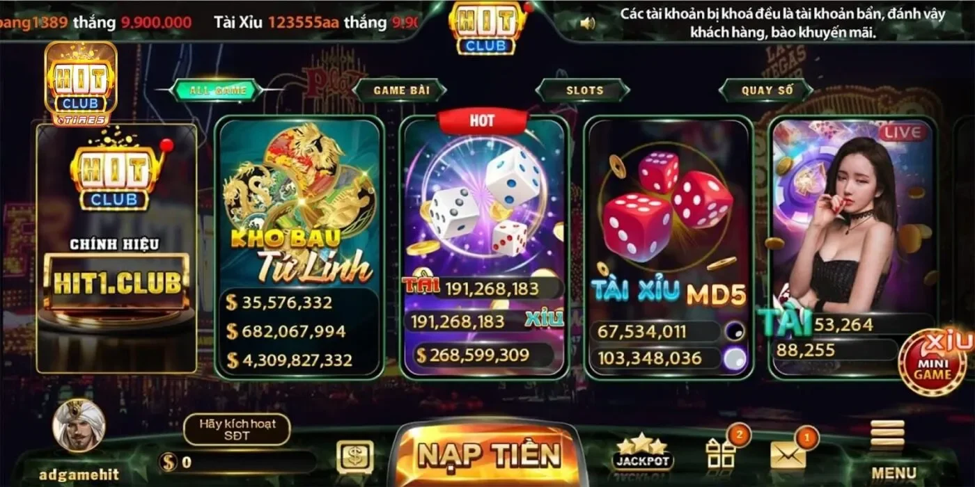                    Cổng game Hitclub - sân chơi giải trí của game thủ